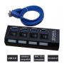 Generic High Speed Thin Slim 4 Ports 3.0 USB Hub Splitter