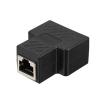 Generic RJ45 Splitter Adapter Connector 1 to 2 Female Ports for CAT 5/CAT 6/CAT 7 LAN Ethernet Cables Socket Splitter Hub PC Laptop Router Contact Modular Plug