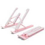 Generic Laptop Stand Desktop Raise Bracket Cooling Base Lifting Holder Foldable (Pink)