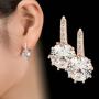 Fashion Vintage Earrings Rose Gold Crystal  Drop Earrings