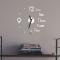 Generic 3D Mirror Fashion Number Wall Clock Stickers