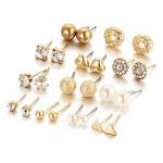 Fashion 12 Pairs Women Earrings Stud Fashion Jewelryy