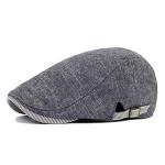 Generic Men Vintage Cowboy Retro Cotton Cap Duckbill-Denim Blue