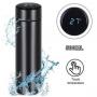 Generic Insulated Water Bottle With Temperature Indicator - Black