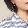 Fashion Tassel Earrings For Women Long Circle Pendant