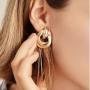 Fashion Gold Alloy Drop Earrings For Women
