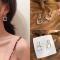 Fashion Transparent Glass Crystal Earrings Fashion Jewelry