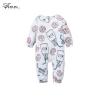 Catpapa Cartoon Milk Cookies Pajamas Baby Boys Romper -White