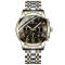 Fngeen Blue Business Calendar Waterproof Men`s Quartz Watch-Black