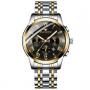 Fngeen Blue Business Calendar Waterproof Men`s Quartz Watch-Black
