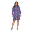 Fashion Plus Size Women Dresses Elegant Dinner Party Dress Casual Mother Dress
