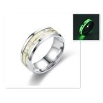 Fashion Ins Hot  Luminous  Ring For Women Men Couples Glowing In Dark Heart