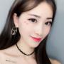 Fashion Punk Human Face Drop Earrings For Women