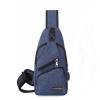 Fashion Chest Bag - USB Charging - Blue