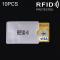 Fashion 10 PCS Aluminum  Credit Card ID Bank Card Case Card Holder Cover, Size: 9.1*6.3cm