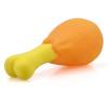 Generic Chicken Leg Puppy Toy Elastic Interactive Toy PVC-Yellow