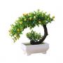Generic Artificial Plant Realistic Everlasting Plastic Lifelike Potted Flower Decor For Home-3#