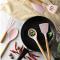 Generic 11pcs Wooden Handle L Silicone Nonstick Cooking Shovel Spoon