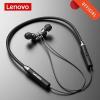 Lenovo HE05 Neckband Waterproof Headphones Magnetic Earphones - Black