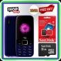 Itel 5081-2.40" Screen ,Triple SIM CARD,Opera Mini,FM Radio-Blue+ Free 32GB M Card