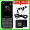 Vonex X10+ 2.4" Camera ,FM Radio Triple SIM 2400mAh +free Memory Card 4GB ,Earphones