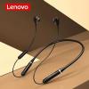 Lenovo XE66 Neckband Waterproof Headphones Dual Band Earphones - Black