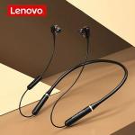 Lenovo XE66 Neckband Waterproof Headphones Dual Band Earphones - Black