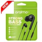 Oraimo Strong Pure Bass Stereo Earphone With MIC+FREE Eartips In Package.