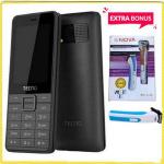 Tecno T402 - 3 SIM Cards - --Wireless FM Radio - Black + FREE Hair Shaver