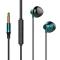 Generic T3 Universal Earphone Heavy Bass 3.5mm/Type-C Wired-Green