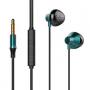 Generic T3 Universal Earphone Heavy Bass 3.5mm/Type-C Wired-Green