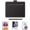 Wacom Intuos Wireless Graphics Drawing Tablet With Bonus Software 7.9" X 6.3"