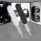 Generic 2PCS Bluetooth 3.5mm AUX Car Stereo Audio Music Receiver Wireless Handsfree Adapter White
