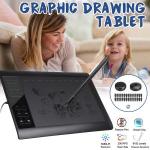 Generic 10 X 6 Inch Digital Drawing Tablet 220 Point Art Board Black
