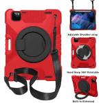 Generic PC+Silicone For IPad Air 2020 10.9-Red+Black