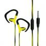 Generic 3.5mm In-Ear Headphone Running Sport Music Stereo-Yellow