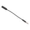 Generic Slim 3.5mm Audio Jack Male To Female Headphone-Black