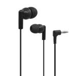 Generic 102 Wired Earphone Clear Ergonomic PVC 3.5mm Moving-Black