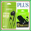 Oraimo Strong Bass, HD Sound Earphone + Phone Charger
