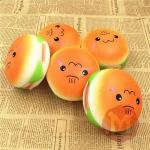 Generic 10cm Squishy Hamburger Toy Random Cute Emoji Bread Phone Bag Strap Pendant