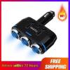 Generic 【  + Super Deal + Limited Offer】 3Way Socket Splitter Power Adapter Dual USB Car Charger  12V