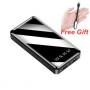 RichRipple Fast Charging 10000mAh Power Bank Mirror Black.