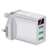 Generic 5V 3A Charger Head Digital Display High Compatibility-White