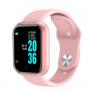 Generic D20 Bluetooth Rechargeable Smart Watch Clock Calories-Pink