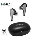 Iworld Airdopes W121 Wireless EarBuds, Bluetooth 5.2 Headset,Touch Control,Sweat Proof (Pearl Black, True Wireless)