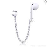 Fashion (only Case) Stylish Wireless Earphones Titanium Steel Protective Chain Earrings For AirPods