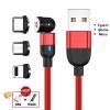 Generic 3 IN1 Fast Charging  2.4A Magnetic Cable For Mobile Phone