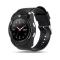 Smartwatch V8 Round Bluetooth SmartWatch With Sim Slot -Black