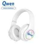 Qwen Wireless Earbuds Bluetooth Headphones Bluetooth Headsets LED Light Foldable-White