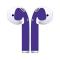 Generic Solid Color Self-adhesive Anti-scratch Sticker Cover For AirPods Ear Buds-Purple